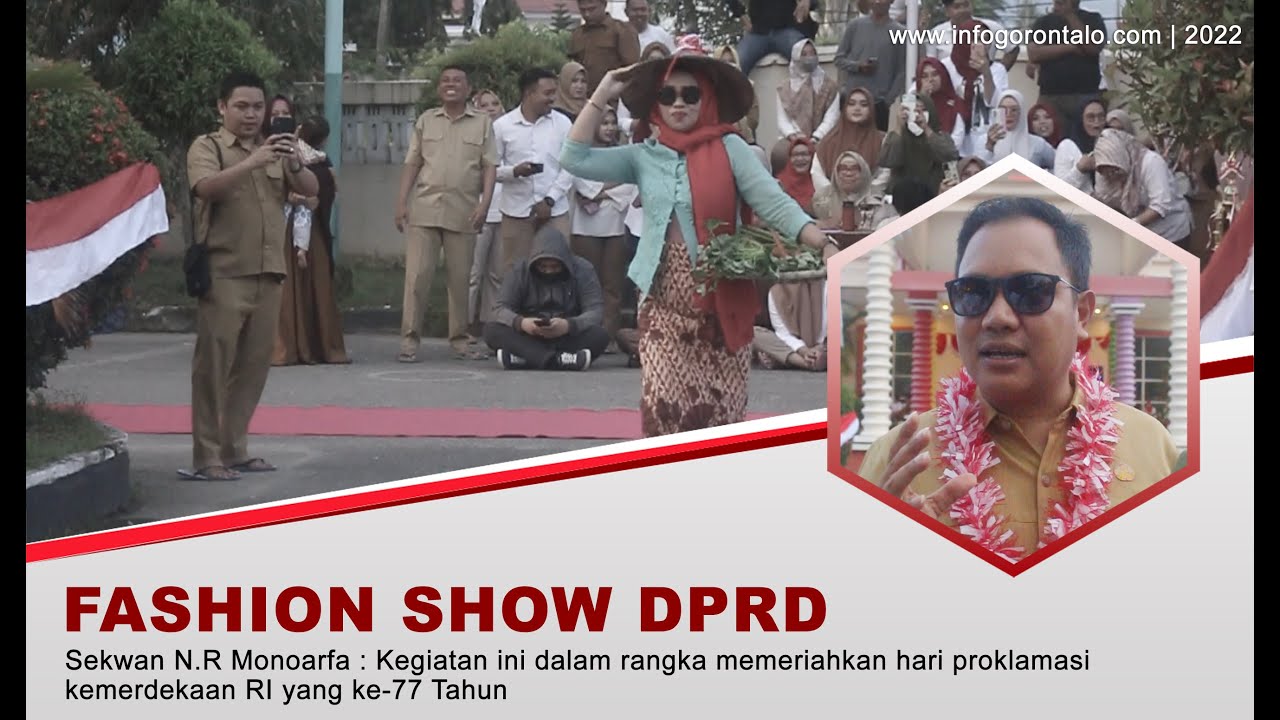 Sambut HUT RI, Sekertariat DPRD Kota Gorontalo Gelar DPRD Fashion Show