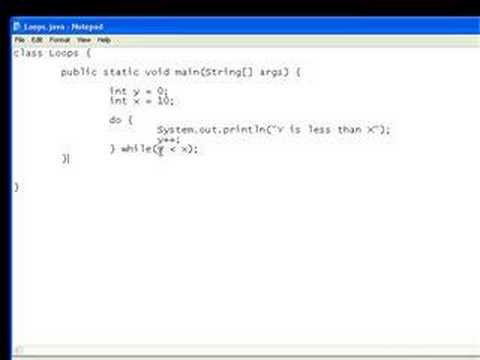 Java Video Tutorial 6 Loops