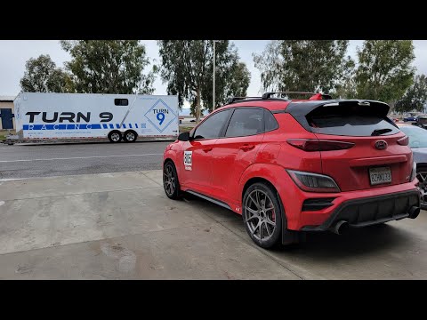 Hyundai Kona N at Buttonwillow track day with OnGrid 2:16 1/8/2022