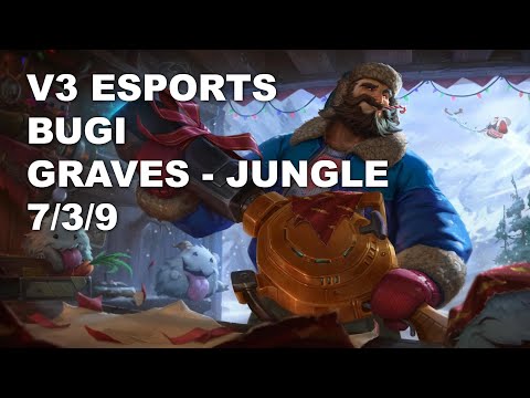 V3 Esports Bugi Jungle Graves vs Kindred - KR Grandmaster Patch 10.9