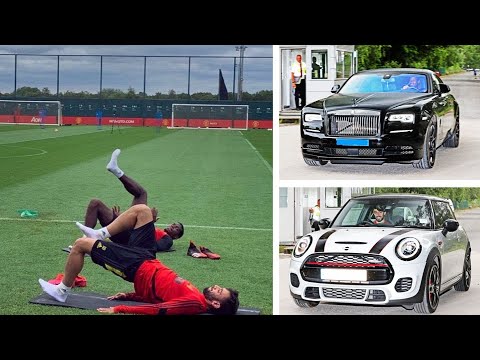 Paul Pogba WITH Bruno Fernandes  - Manchester United Training 26/05/2020 HD