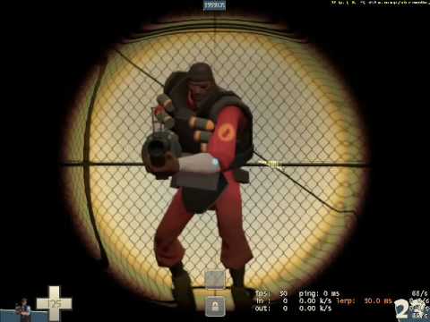 100% charged sniper body shots vs Pyro, Demoman
