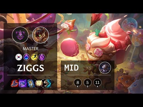 Ziggs Mid vs Orianna - KR Master Patch 10.9