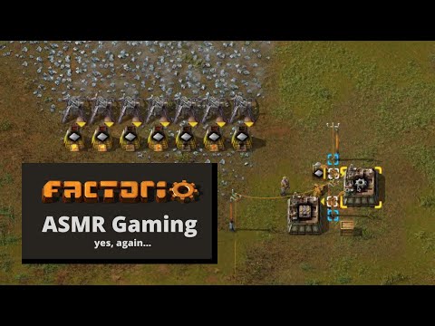 ASMR Let's Play Factorio, again - Gaming, Keyboard, Mouse Sounds