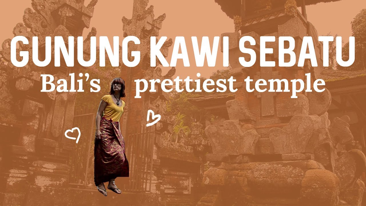 A traveler visits the serene Pura Gunung Kawi Sebatu.