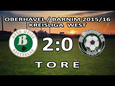 GRÜN-WEISS BÄRENKLAU - SG STORKOW 2:0 - Tore [Kreisliga West 2015/16 - 22.Spieltag]