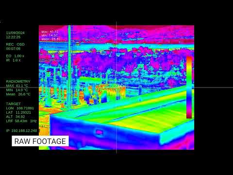 Thermal Color Pallette Switch for Electrical Substation Inspection