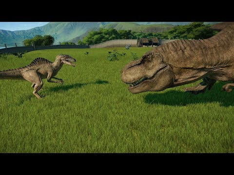 SPINORAPTOR VS T-REX & SPINOSAURUS | UPDATE 1.5 - JURASSIC WORLD EVOLUTION