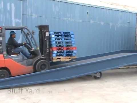 Bluff Yardramp and Dock Boards in Use