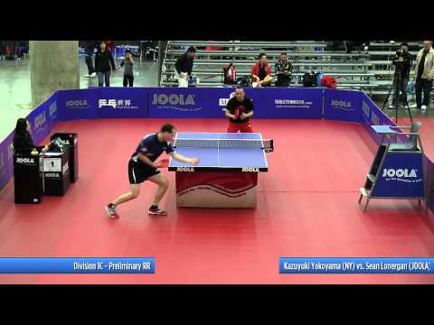 2012 JOOLA/NATT Teams Preliminary Round Robin - Sean Lonergan vs Kazuyuki Yokoyama