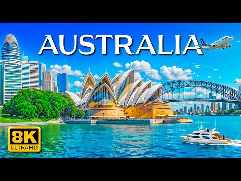 8K Australian Landscapes  - Travel Around Australia with flying over Landscapes in 8K ULTRA HD60FPS