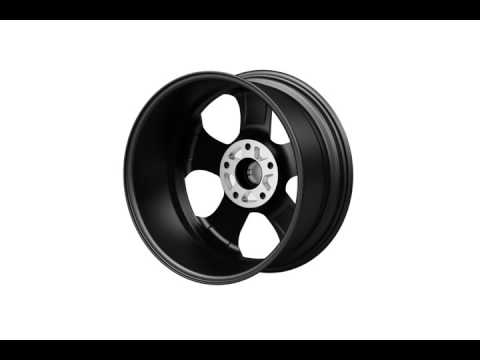 360 View of this Autec Black Winter Wheel