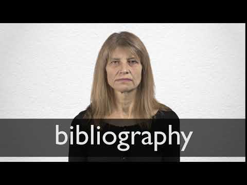 what is meant by bibliography