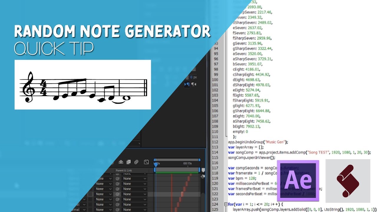 ExtendScript QuickTip - Random Note Generator