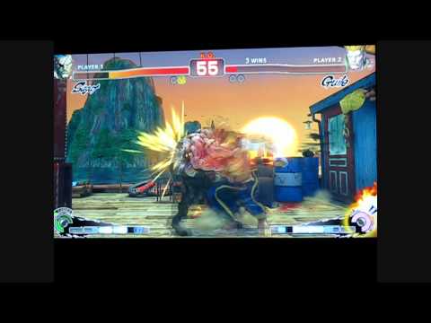 Super Street Fighter 4 RB 1:1 - 4th Quarter Finals (2/2) - Jiji (Sagat) Vs Shinji (Guile)