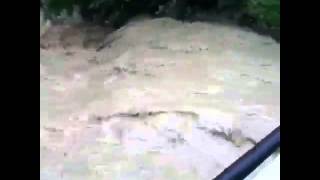 Flood waters raging in Horseheads,Ny 2013'