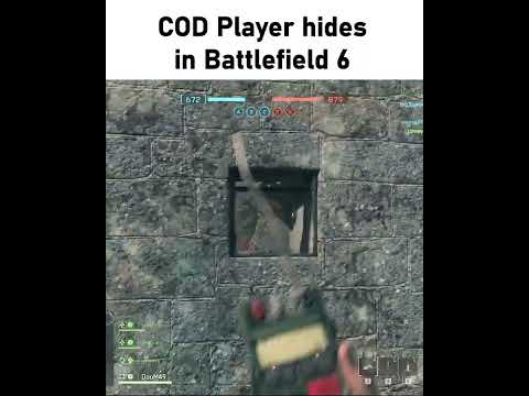 Cod player Hides in Battlefield 6