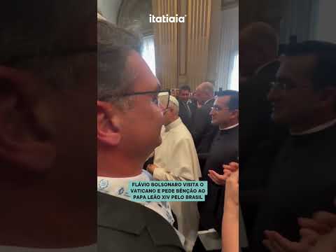 FLÁVIO BOLSONARO VISITA O VATICANO E PEDE BÊNÇÃO AO PAPA LEÃO XIV PELO BRASIL
