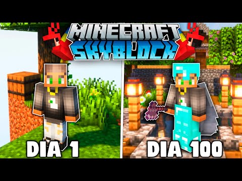 I SURVIVED 100 DAYS IN SKYBLOCK IN MINECRAFT HARDCORE - THE MOVIE