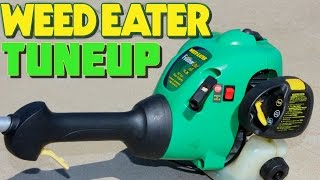 FULL TUNEUP WEEDEATER FEATHERLITE WEED GAS TRIMMER REPAIR AND RESTORE