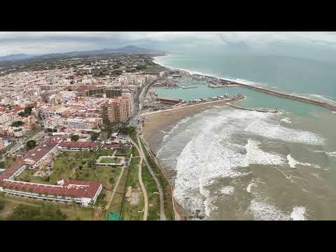 Benicarló a vista de dron, 1, vídeo de Sergio Arnau, març 2024