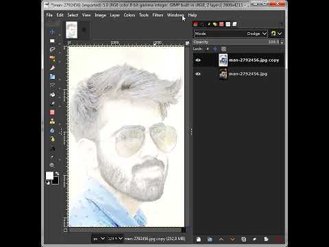 Making a pencil drawing from a photo  Tutorials  gimpuserscom