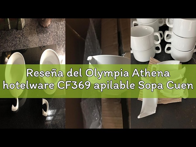 Vídeo relacionado con Olympia GG870 Athena Hotelware - Taza de capuchino, 285 ml, caja de 12 unidades