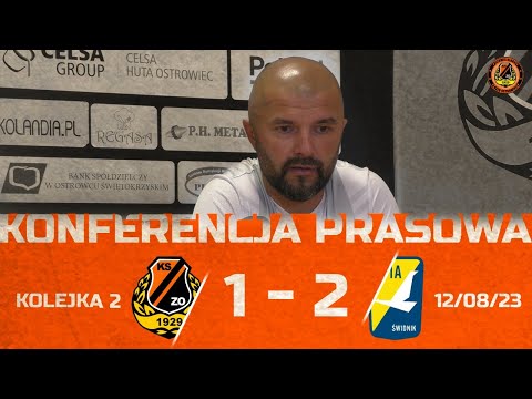 Konferencja prasowa po meczu z Avią Świdnik (12.08.2023 r.)