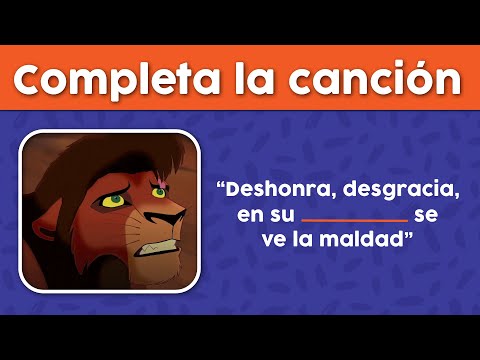 COMPLETA LA LETRA DE LA CANCIÓN DE DISNEY!! 🥳🎵