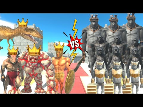 KING GOLEM + ACHILLES + CARCHA + MINOTAUR CHALLENGE PRIMATES 3X + POWERFUL SCIMITARILLA -  ARBS