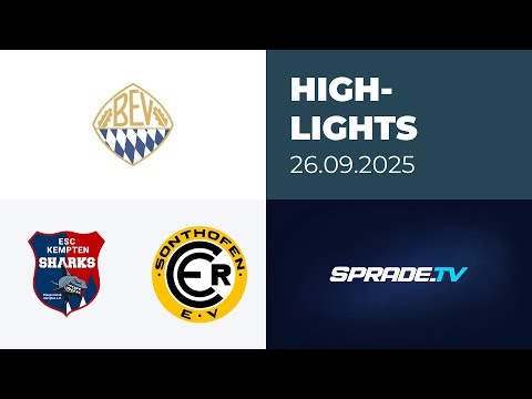 September 26, 2025 - Highlights - ESC Kempten vs. ERC Sonthofen