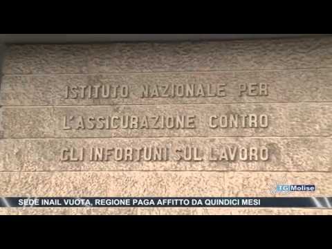 Sede Inail vuota, Regione paga affitto da quindici mesi