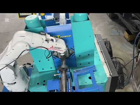 Flanged scaffolding pipe manufacturing machine