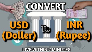 How to convert dollar into rupees | Usd to inr Convert by zebpay | currency convertor dollar to inr