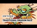 View 21 Dragon Face Tattoo Sketch