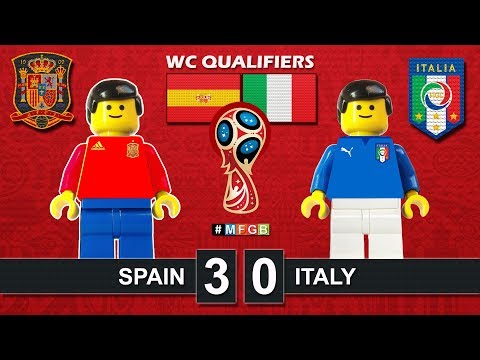 Spain vs Italy 3-0 • World Cup 2018 Qualifiers (02/09/2017) • Lego Highlights Spagna Italia España