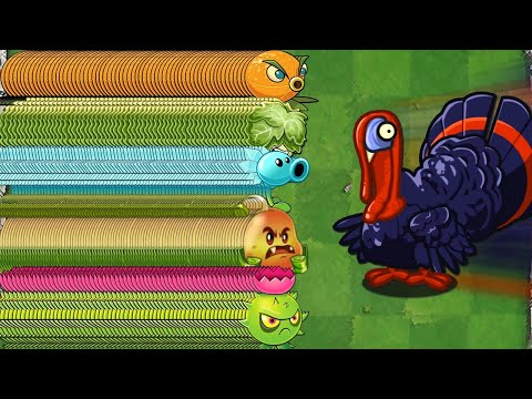 PvZ2 Challenge! 300 Plants level1 Vs 1000 Turkey Arena - Who will Win ?