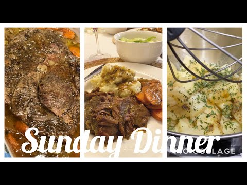 How to make Fork Tender Pot Roast Recipe with Garlic Mashed Potatoes | Sunday Dinner