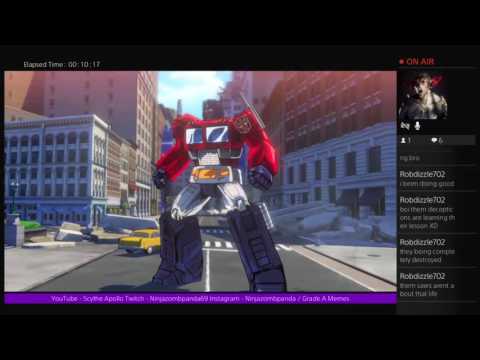 I'm playing with shapeshifting cars ( Transformers : Devastation Ps4 )