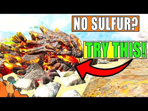 Magmasaur Not Eating Sulfer? Try This Method Instead! Ark Survival Evolved Magmasaur Raising Guide