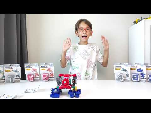 ТРАНСБОТЫ М - цифры Трансформеры. Собираем большого Робота. Игрушки для мальчиков.