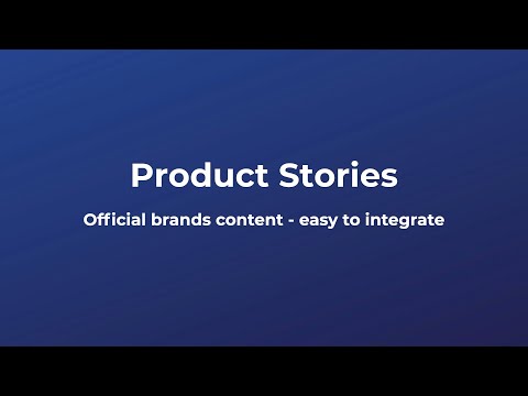 Icecat Product Story | Official brands content - easy to integrate