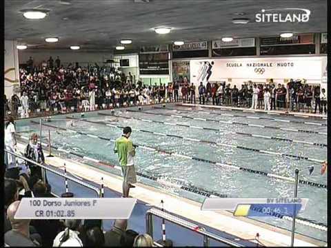 Finale dei 100 Dorso Juniores Femmine - 15 Memorial Chiara Giavi