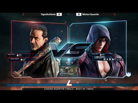 Legacy Prime Tekken 7 Losers Quarters - TigerBotHesh (Negan) vs MisterrQuentin (Jin)