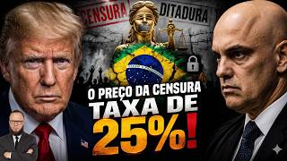 PÉSSIMA NOTÍCIA! POR CAUSA DE MORAES, 25% TAXA DE TRUMP