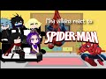 Mha Villains React To Spider Man Gacha Mha Gachaclub Spiderman