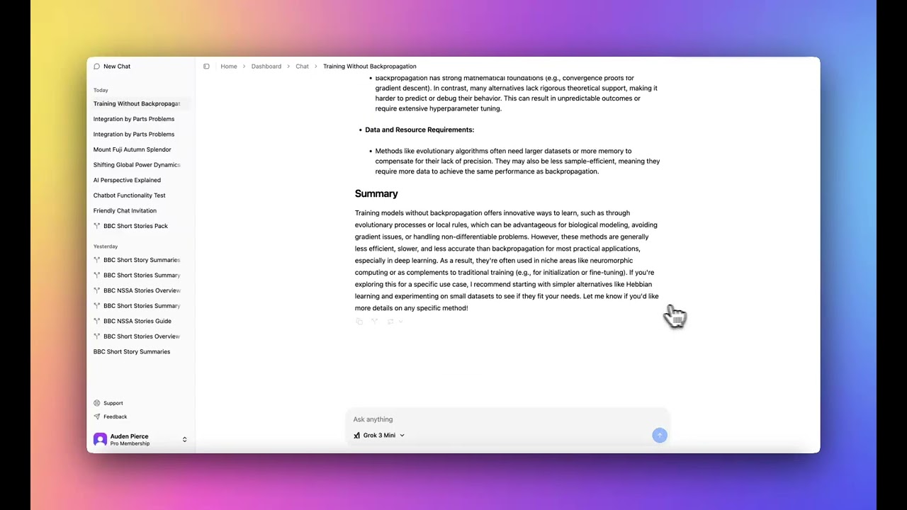 One AI Chat video preview