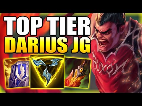 DARIUS JUNGLE IS ACTUALLY A TOP TIER PICK FOR EASY ELO! Best Build/Runes Guide - League of Legends