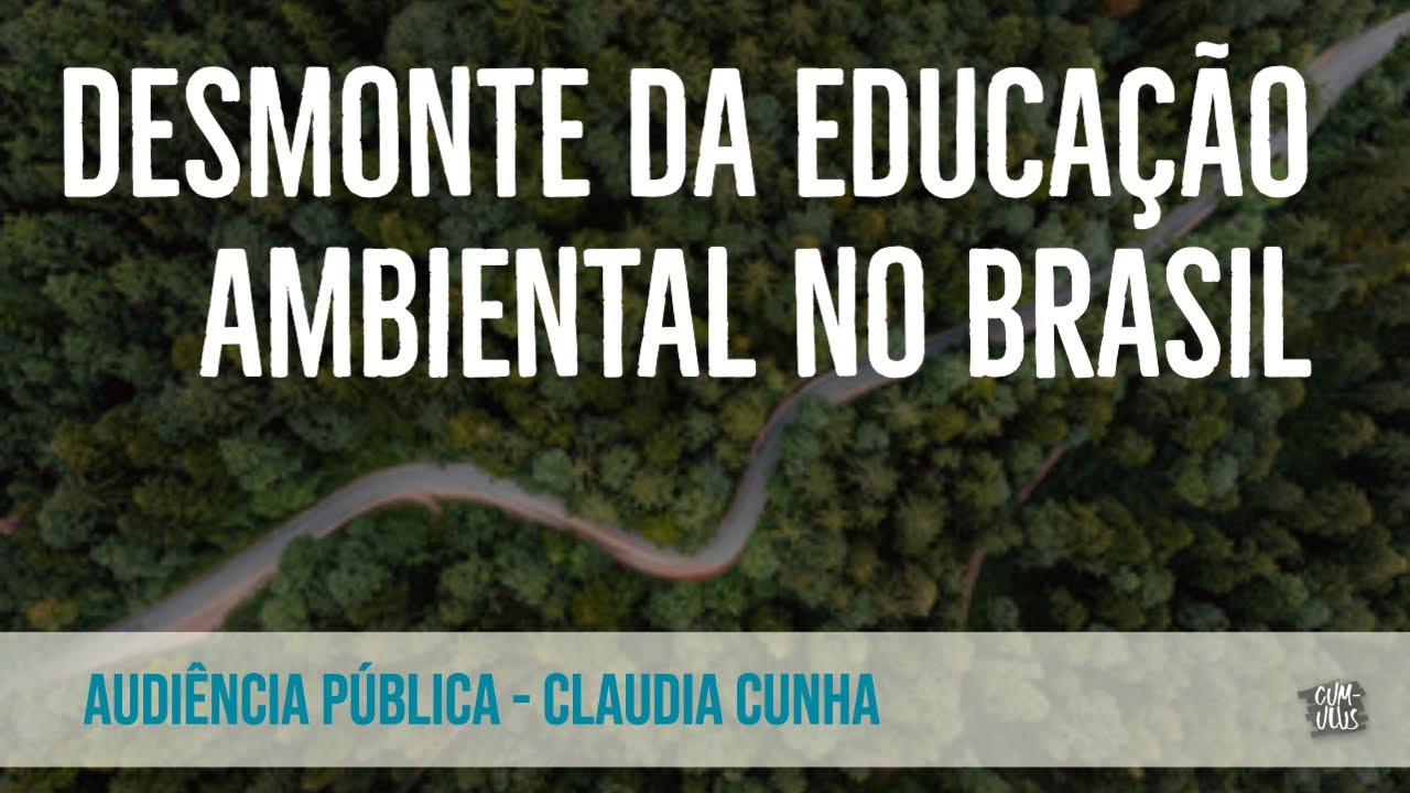 Claudia Cunha fala sobre o desmonte da Educação Ambiental no Brasil em audiência pública