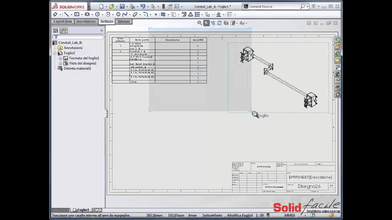 Video tutorial 18 Disegni di condotti elettrici